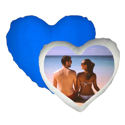 Cuscino a Cuore Blu