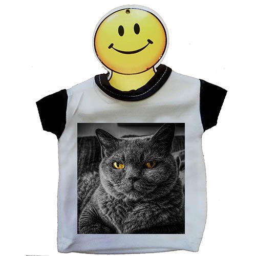 Mini T-Shirt per Auto Nera