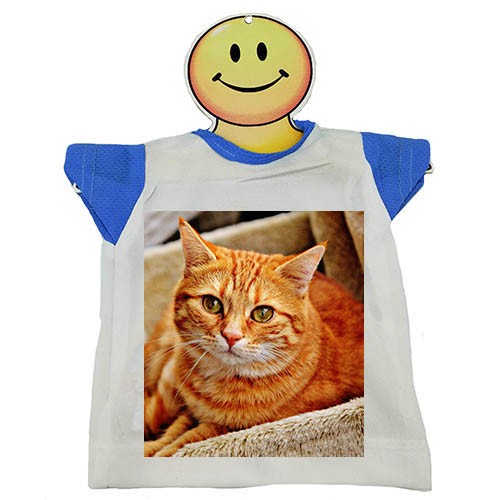 Mini T-Shirt per Auto Blu