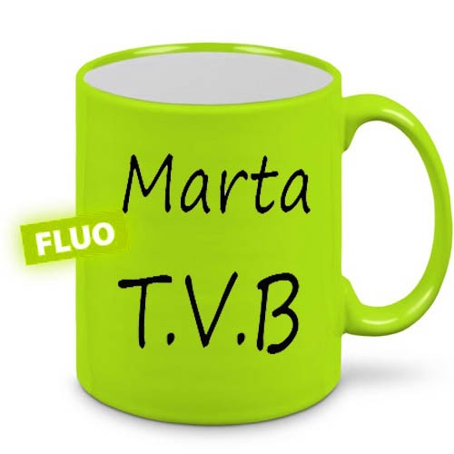 Tazza Fluo Giallo